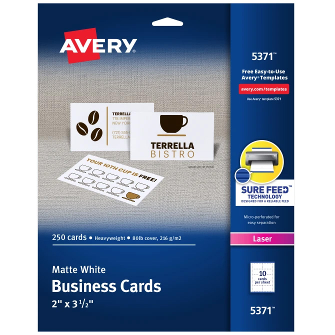 Avery Business Card Paper (Laser) 5371